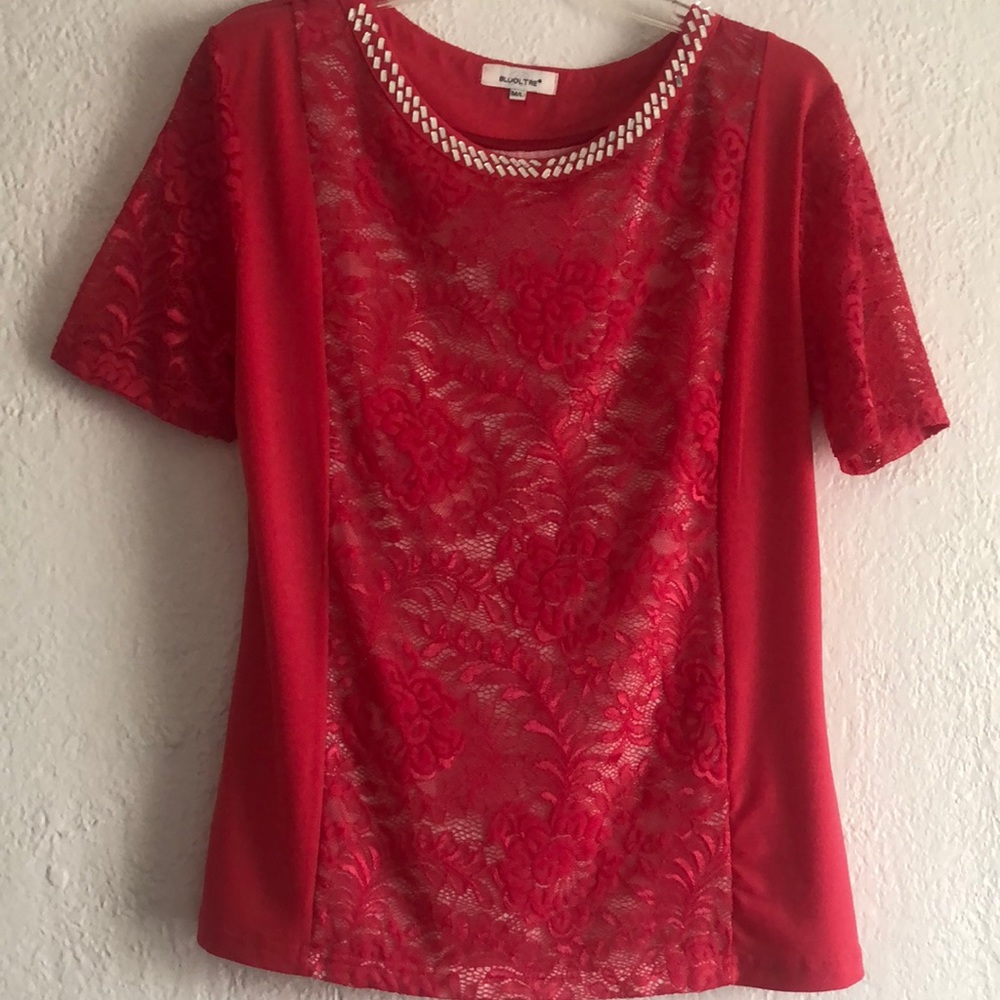 Red women’s shirt